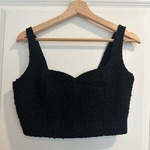Abercrombie & Fitch tweed crop top